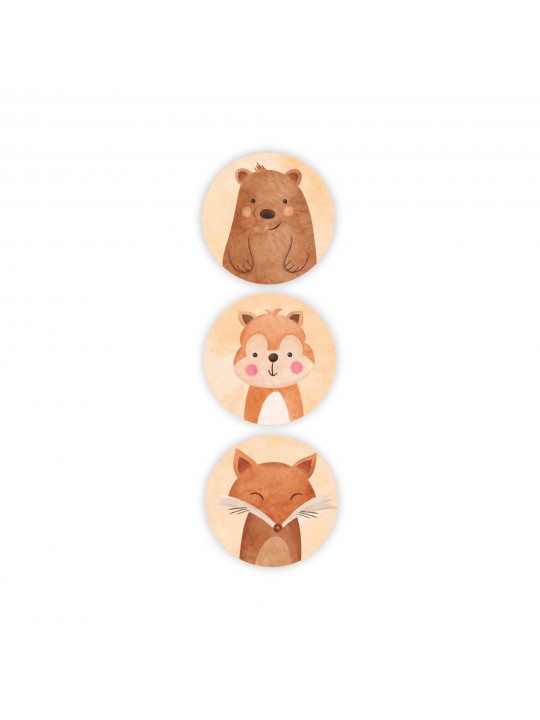 akvarel šumske životinje set3